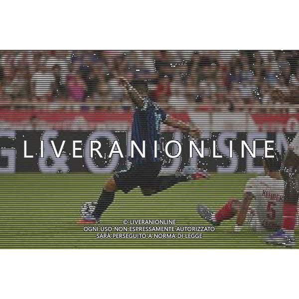TVRG Monaco vs Inter nella foto Lautaro Martinez (Inter) segna il gol dell\'1 a 1 Monaco (MC) 08-08-2025 Stade Louis II Monaco vs Inter - amichevole precampionato foto Roberto Garavaglia/Agenzia Aldo Liverani sas