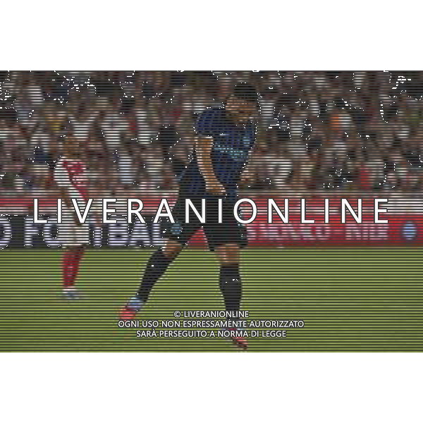 TVRG Monaco vs Inter nella foto Lautaro Martinez (Inter) esultanza dopo il gol dell\'1 a 1 Monaco (MC) 08-08-2025 Stade Louis II Monaco vs Inter - amichevole precampionato foto Roberto Garavaglia/Agenzia Aldo Liverani sas