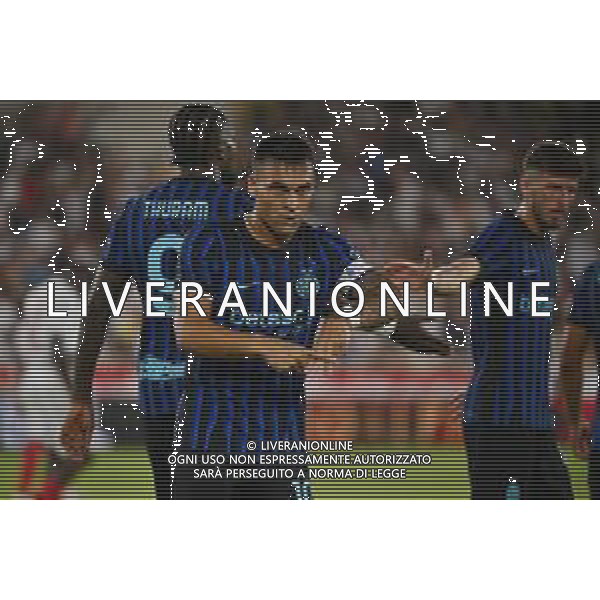 TVRG Monaco vs Inter nella foto Lautaro Martinez (Inter) esultanza dopo il gol dell\'1 a 1 Monaco (MC) 08-08-2025 Stade Louis II Monaco vs Inter - amichevole precampionato foto Roberto Garavaglia/Agenzia Aldo Liverani sas