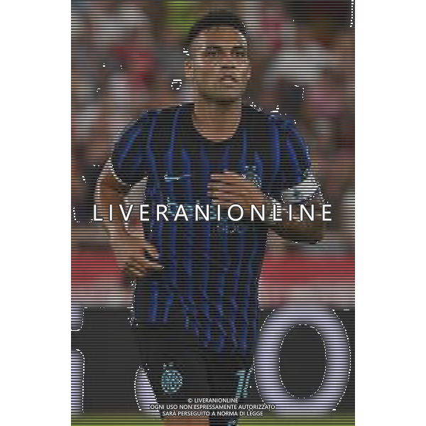 TVRG Monaco vs Inter nella foto Lautaro Martinez (Inter) Monaco (MC) 08-08-2025 Stade Louis II Monaco vs Inter - amichevole precampionato foto Roberto Garavaglia/Agenzia Aldo Liverani sas