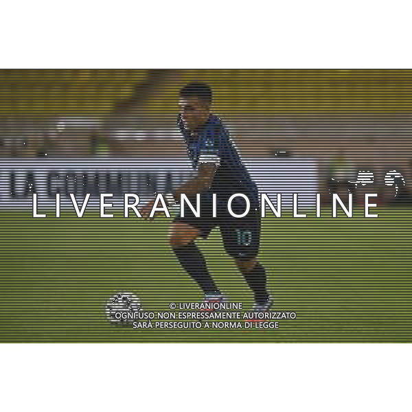 TVRG Monaco vs Inter nella foto Lautaro Martinez (Inter) Monaco (MC) 08-08-2025 Stade Louis II Monaco vs Inter - amichevole precampionato foto Roberto Garavaglia/Agenzia Aldo Liverani sas