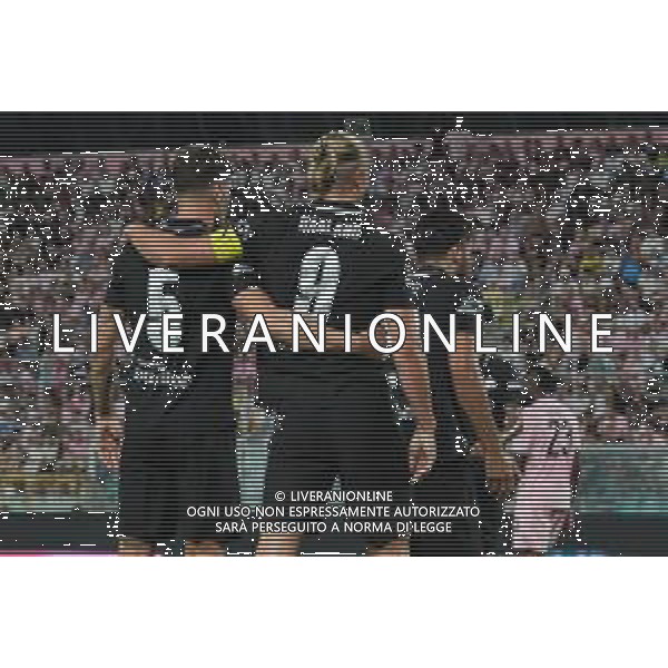 Palermo FC vs Manchester City nella foto Bernardo Silva e Herling Haaland esultando per il gol del Manchester City Palermo 09-08-2025 Stadio Renzo Barbera Anglo-Palermitan Trophy 2025 – incontro amichevole internazionale foto Federico Serra/Agenzia Aldo Liverani sas