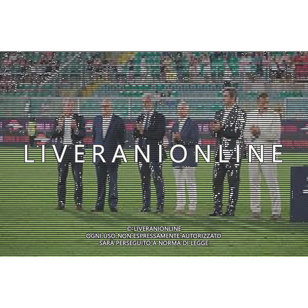 Palermo FC vs Manchester City nella foto Carlo Osti, Giovanni Gardini, Dario Mirri, Alberto GAlassi, Ferran Soriano e Khaldun al-Mubarak Palermo 09-08-2025 Stadio Renzo Barbera Anglo-Palermitan Trophy 2025 – incontro amichevole internazionale foto Federico Serra/Agenzia Aldo Liverani sas