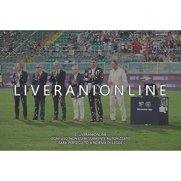 Palermo FC vs Manchester City nella foto Carlo Osti, Giovanni Gardini, Dario Mirri, Alberto GAlassi, Ferran Soriano e Khaldun al-Mubarak Palermo 09-08-2025 Stadio Renzo Barbera Anglo-Palermitan Trophy 2025 – incontro amichevole internazionale foto Federico Serra/Agenzia Aldo Liverani sas