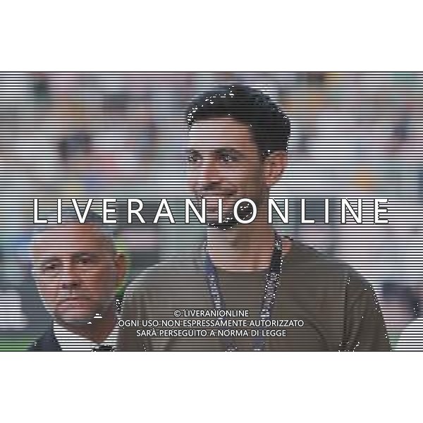 Javier Pastore saluta i tifosi nell’intervallo Palermo FC vs Manchester City – Anglo-Palermitan Trophy nella foto Javier Pastore Palermo 09-08-2025 Stadio Renzo Barbera foto Federico Serra/Agenzia Aldo Liverani sas