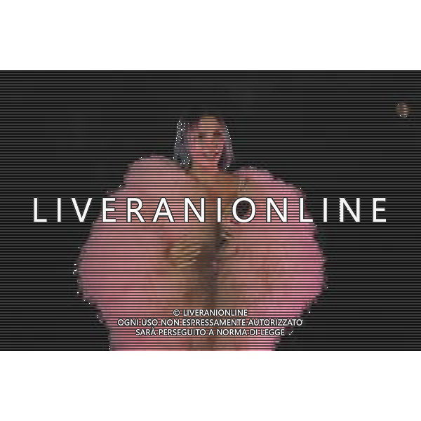 Italian singer Rose Villain performing live before the Anglo-Palermitan Trophy match between Palermo FC and Manchester City at Renzo Barbera Stadium