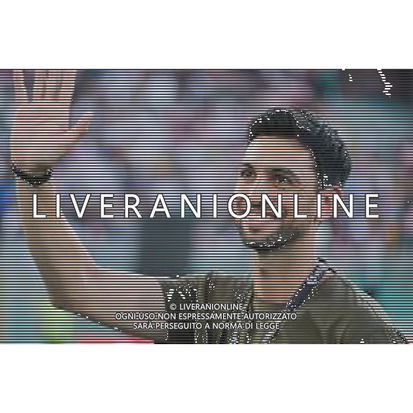 Javier Pastore saluta i tifosi nell’intervallo Palermo FC vs Manchester City – Anglo-Palermitan Trophy nella foto Javier Pastore Palermo 09-08-2025 Stadio Renzo Barbera foto Federico Serra/Agenzia Aldo Liverani sas