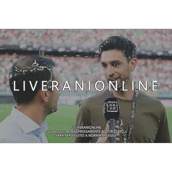 Javier Pastore saluta i tifosi nell’intervallo Palermo FC vs Manchester City – Anglo-Palermitan Trophy nella foto Javier Pastore Palermo 09-08-2025 Stadio Renzo Barbera foto Federico Serra/Agenzia Aldo Liverani sas