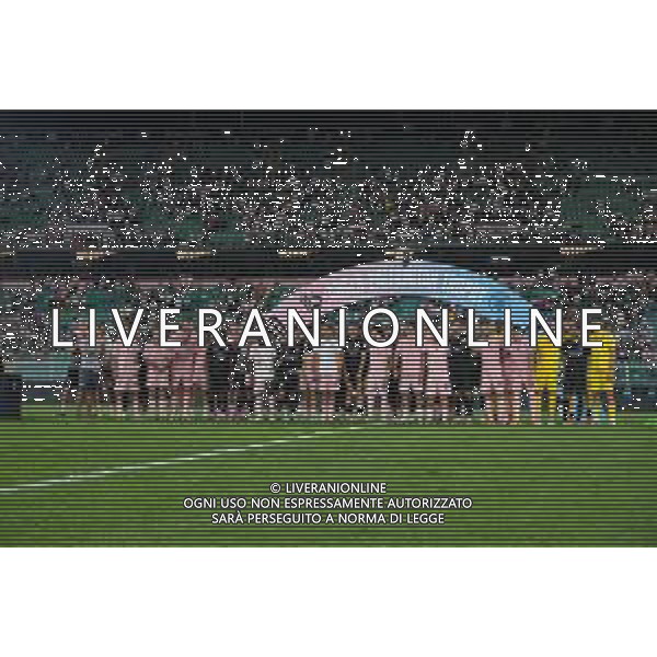Cerimonia di premiazione al termine della partita Palermo FC vs Manchester City – Anglo-Palermitan Trophy nella foto: Palermo 09-08-2025 Stadio Renzo Barbera foto Federico Serra/Agenzia Aldo Liverani sas