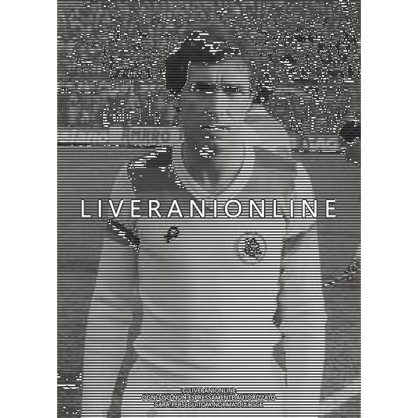 ST-RETROSPETTIVA DOMENICO MAGGIORA CALCIATORE NELLA FOTO DOMENICO MAGGIORA CON LA MAGLIA DELLA ROMA CALCIO AG ALDO LIVERANI SAS