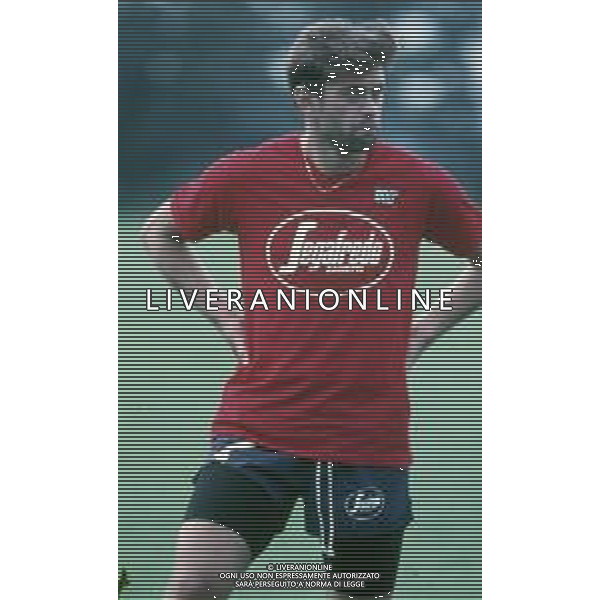 ST-RETROSPETTIVA DOMENICO MAROCCHINO CALCIATORE NELLA FOTO DOMENICO MAROCCHINO CON LA MAGLIA DEL BOLOGNA CALCIO AG ALDO LIVERANI SAS 