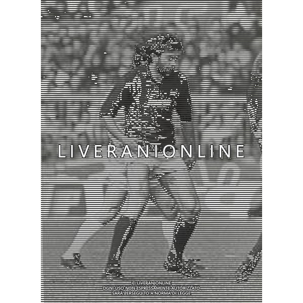 ST-RETROSPETTIVA DOMENICO MAROCCHINO CALCIATORE NELLA FOTO DOMENICO MAROCCHINO CON LA MAGLIA DEL BOLOGNA CALCIO FOTO GIANNI SCHICCHI-AG ALDO LIVERANI SAS 