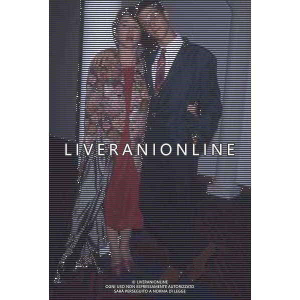 DIAP-RETROSPETTIVA OTTAVIA PICCOLO ATTRICE NELLA FOTO OTTAVIA PICCOLO CON IL FIGLIO NICOLA A MILANO NELL\'ANNO 1990 AG ALDO LIVERANI SAS 