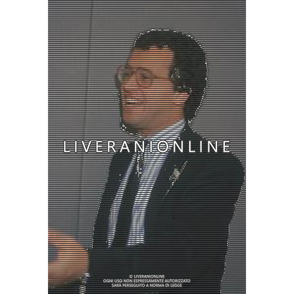 DIAP-RETROSPETTIVA ENRICO MENTANA GIORNALISTA NELLA FOTO ENRICO MENTANA AG ALDO LIVERANI SAS 