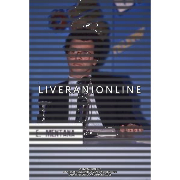 DIAP-RETROSPETTIVA ENRICO MENTANA GIORNALISTA NELLA FOTO ENRICO MENTANA AG ALDO LIVERANI SAS 