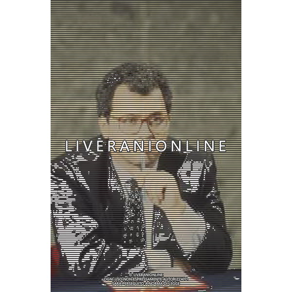 DIAP-RETROSPETTIVA ENRICO MENTANA GIORNALISTA NELLA FOTO ENRICO MENTANA AG ALDO LIVERANI SAS 