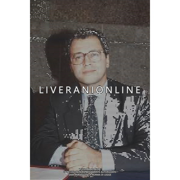 DIAP-RETROSPETTIVA ENRICO MENTANA GIORNALISTA NELLA FOTO ENRICO MENTANA AG ALDO LIVERANI SAS 