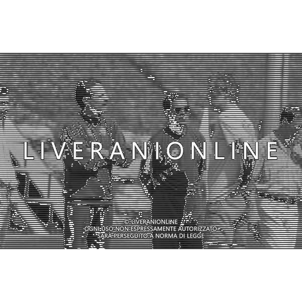 NEG-RETROSPETTIVA ROSARIO RAMPANTI ALLENATORE CALCIO NELLA FOTO ROSARIO RAMPANTI ALLENATORE TORINO CALCIO NELL\'ANNO 1994-1995 CON RENATO ZACCARELLI AG ALDO LIVERANI SAS