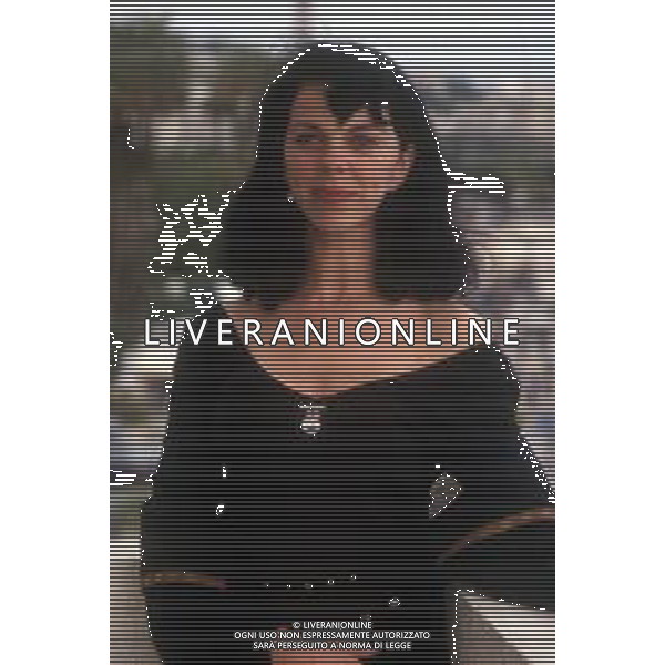 DIAP-RETROSPETTIVA CONSUELO DE HAVILAND ATTRICE NELLA FOTO CONSUELO DE HAVILAND A CANNES NELL\'ANNO 1991 AG ALDO LIVERANI SAS