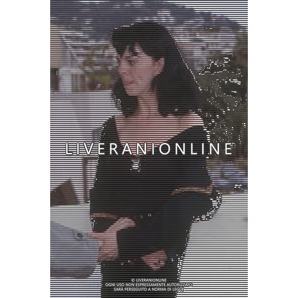DIAP-RETROSPETTIVA CONSUELO DE HAVILAND ATTRICE NELLA FOTO CONSUELO DE HAVILAND A CANNES NELL\'ANNO 1991 AG ALDO LIVERANI SAS