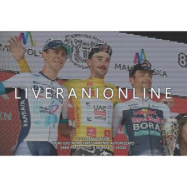 10-08-2025 Tour De Pologne; Tappa 07 Wieliczka - Wieliczka; 2025, Uae Team Emirates - Xrg; 2025, Bahrain - Victorious; 2025, Red Bull - Bora Hansgrohe; Mcnulty, Brandon; Tiberi, Antonio; Sobrero, Matteo; Wieliczka; ©SIROTTI - AGENZIA ALDO LIVERANI SAS