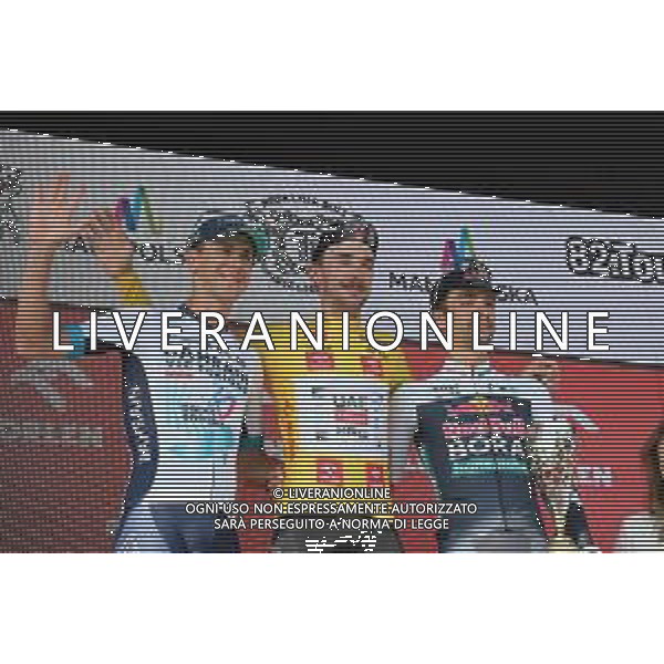 10-08-2025 Tour De Pologne; Tappa 07 Wieliczka - Wieliczka; 2025, Uae Team Emirates - Xrg; 2025, Bahrain - Victorious; 2025, Red Bull - Bora Hansgrohe; Mcnulty, Brandon; Tiberi, Antonio; Sobrero, Matteo; Wieliczka; ©SIROTTI - AGENZIA ALDO LIVERANI SAS