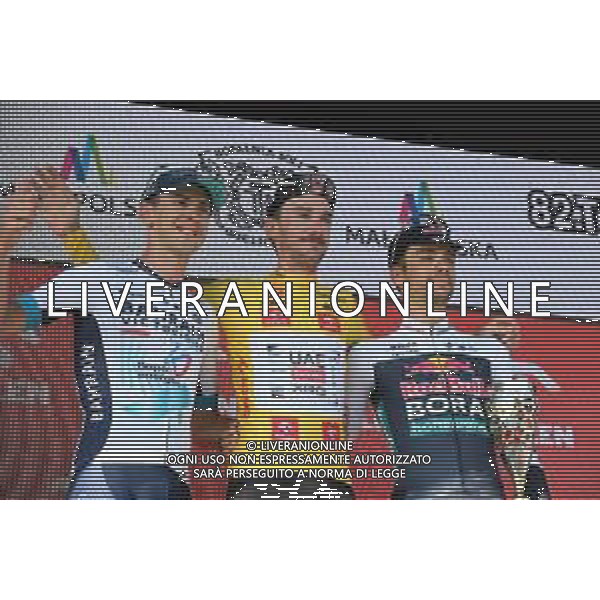 10-08-2025 Tour De Pologne; Tappa 07 Wieliczka - Wieliczka; 2025, Uae Team Emirates - Xrg; 2025, Bahrain - Victorious; 2025, Red Bull - Bora Hansgrohe; Mcnulty, Brandon; Tiberi, Antonio; Sobrero, Matteo; Wieliczka; ©SIROTTI - AGENZIA ALDO LIVERANI SAS