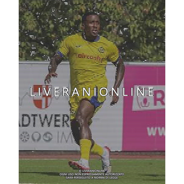 Jackson Tchatchoua of Hellas Verona FC during St Pauli FC 1910 vs Hellas Verona FC, 5° Test Match, at Velly Arena in Imst (A), on August 09, 2025. (Photo by Davide Casentini) AG ALDO LIVERANI SAS