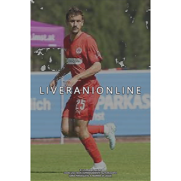 Adam Dzwigala of St Pauli FC 1910 during St Pauli FC 1910 vs Hellas Verona FC, 5° Test Match, at Velly Arena in Imst (A), on August 09, 2025. (Photo by Davide Casentini) AG ALDO LIVERANI SAS
