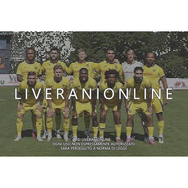 Hellas Verona team photo during St Pauli FC 1910 vs Hellas Verona FC, 5° Test Match, at Velly Arena in Imst (A), on August 09, 2025. (Photo by Davide Casentini) AG ALDO LIVERANI SAS