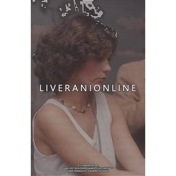 DIAP-RETROSPETTIVA CORINNE CLERY ATTRICE NELLA FOTO CORINNE CLERY A MILANO IN TERRAZZA MARTINI AG ALDO LIVERANI SAS 