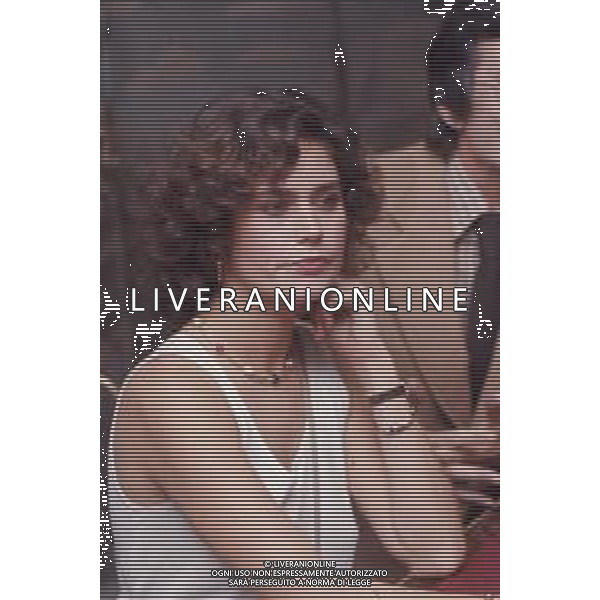 DIAP-RETROSPETTIVA CORINNE CLERY ATTRICE NELLA FOTO CORINNE CLERY A MILANO IN TERRAZZA MARTINI AG ALDO LIVERANI SAS 