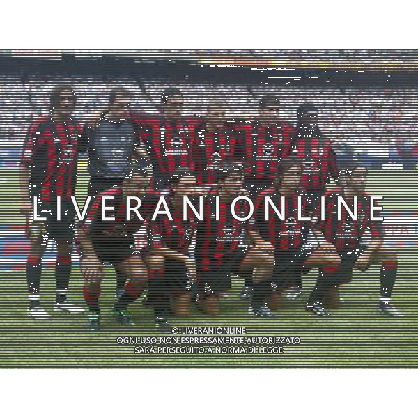NEW YORK 03/08/2003 MILAN - JUVENTUS SUPERCOPPA ITALIANA NELLA FOTO LA FORMAZIONE DEL MILAN 2003/04 FOTO BAGNAI/AGENZIA ALDO LIVERANI