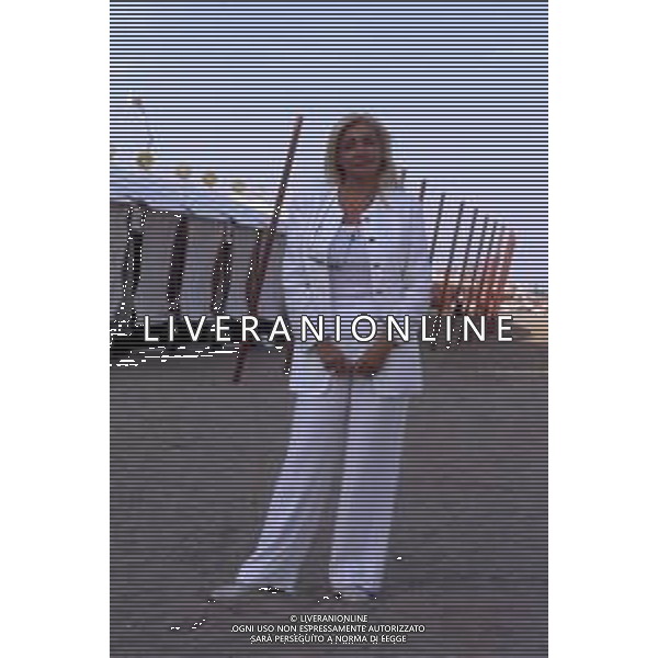 DIAP-RETROSPETTIVA MARA VENIER PRESENTATRICE TELEVISIVA E ATTRICE NELLA FOTO MARA VENIER A VENEZIA NELL\'ANNO 1995 AG ALDO LIVERANI SAS