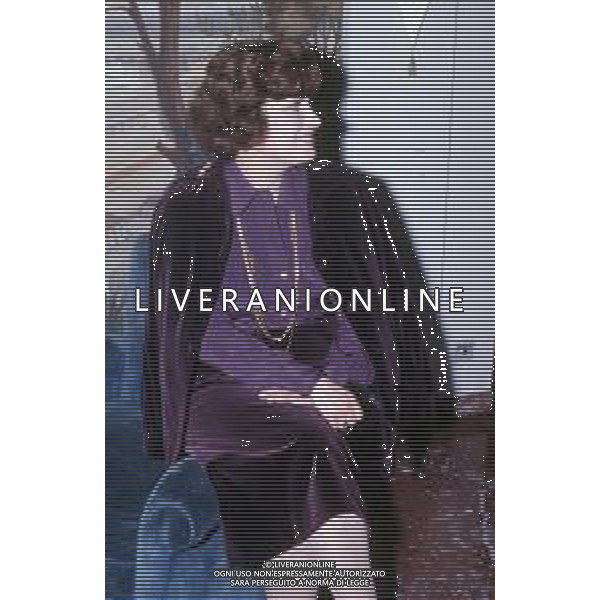 DIAP- RETROSPETTIVA ANDREA FERREOL ATTRICE FRANCESE NELLA FOTO ANDREA FERREOL A MILANO TERRAZZA MARTINI NELL’ANNO 1974 AGENZIA ALDO LIVERANI SAS