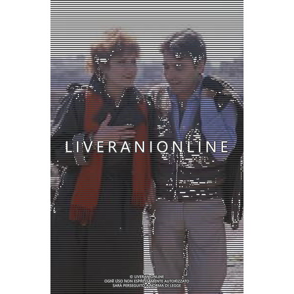 DIAP- RETROSPETTIVA ANDREA FERREOL ATTRICE FRANCESE NELLA FOTO ANDREA FERREOL CON LEOPOLDO MASTELLONI NELL\'ANNO 1978 AGENZIA ALDO LIVERANI SAS