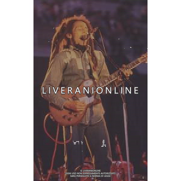 DIAP-RETROSPETTIVA BOB MARLEY CANTANTE NELLA FOTO BOB MARLEY AG ALDO LIVERANI SAS