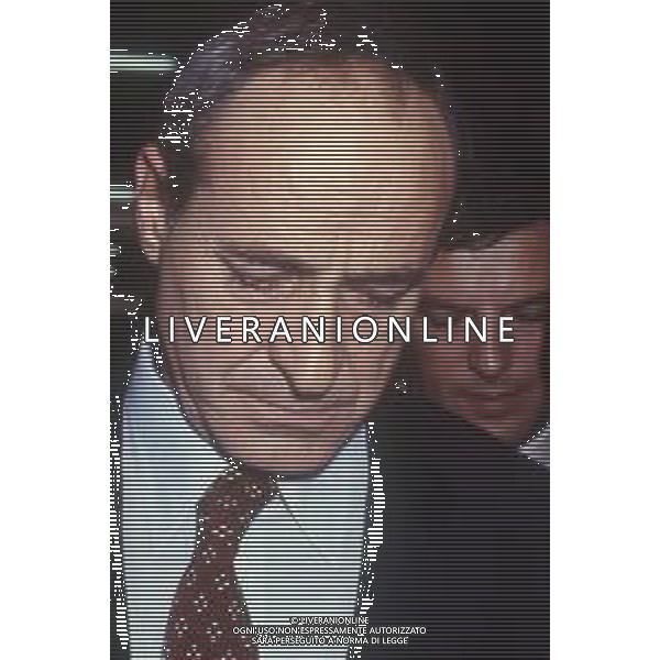 DIAP-RETROSPETTIVA ROBERTO ROSONE BANCHIERE NELLA FOTO ROBERTO ROSONE DIRETTORE GENERALE BANCO AMBROSIANO IN TRIBUNALE A MILANO NELL\'ANNO 1984 AG ALDO LIVERANI SAS