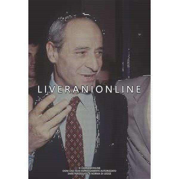 DIAP-RETROSPETTIVA ROBERTO ROSONE BANCHIERE NELLA FOTO ROBERTO ROSONE DIRETTORE GENERALE BANCO AMBROSIANO IN TRIBUNALE A MILANO NELL\'ANNO 1984 AG ALDO LIVERANI SAS
