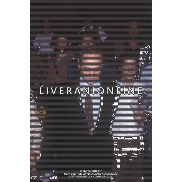 DIAP-RETROSPETTIVA ROBERTO ROSONE BANCHIERE NELLA FOTO ROBERTO ROSONE DIRETTORE GENERALE BANCO AMBROSIANO IN TRIBUNALE A MILANO NELL\'ANNO 1984 AG ALDO LIVERANI SAS