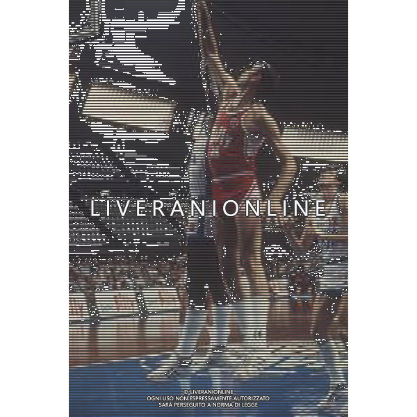 DIAP-RETROSPETTIVA JOHN GIANELLI BASKET NELLA FOTO JOHN GIANELLI CON LA MAGLIA DELLA BILLY MILANO BASKET AG ALDO LIVERANI SAS