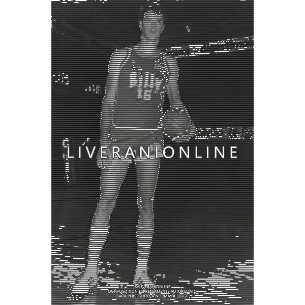 ST-RETROSPETTIVA JOHN GIANELLI BASKET NELLA FOTO JOHN GIANELLI CON LA MAGLIA DELLA BILLY MILANO BASKET AG ALDO LIVERANI SAS