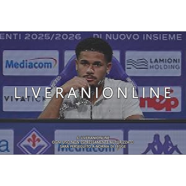 TVLS - Presentazione nuovo acquisto Fiorentina Simon Sohm, Viola Park Firenze 13.08.2025 nella foto Simon Sohm ©TVLS Lisa Guglielmi / Agenzia Aldo Liverani Sas- AGENZIA ALDO LIVERANI SAS