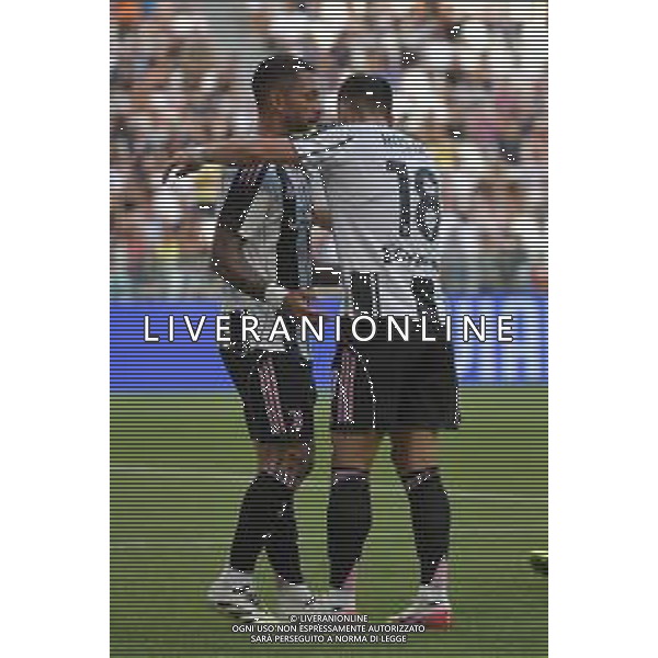 Torino 13.08.2025 Allianz Stadium @Manuela Viganti /Ag. Aldo Liverani sas 13.08.2025 Juventus vs Juventus Next Gen Amichevole Pre Campionato 2025/2026 Nella foto: esultanza juventus dopo il gol di douglas luiz ©Viganti - AGENZIA ALDO LIVERANI SAS