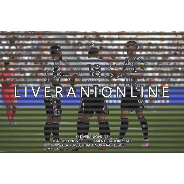 Torino 13.08.2025 Allianz Stadium @Manuela Viganti /Ag. Aldo Liverani sas 13.08.2025 Juventus vs Juventus Next Gen Amichevole Pre Campionato 2025/2026 Nella foto: esultanza juventus dopo il gol di douglas luiz ©Viganti - AGENZIA ALDO LIVERANI SAS