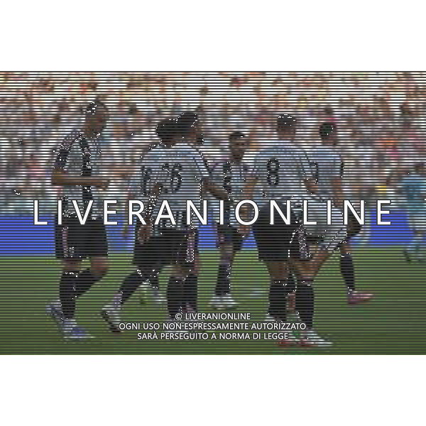 Torino 13.08.2025 Allianz Stadium @Manuela Viganti /Ag. Aldo Liverani sas 13.08.2025 Juventus vs Juventus Next Gen Amichevole Pre Campionato 2025/2026 Nella foto: esultanza juventus dopo il gol di douglas luiz ©Viganti - AGENZIA ALDO LIVERANI SAS
