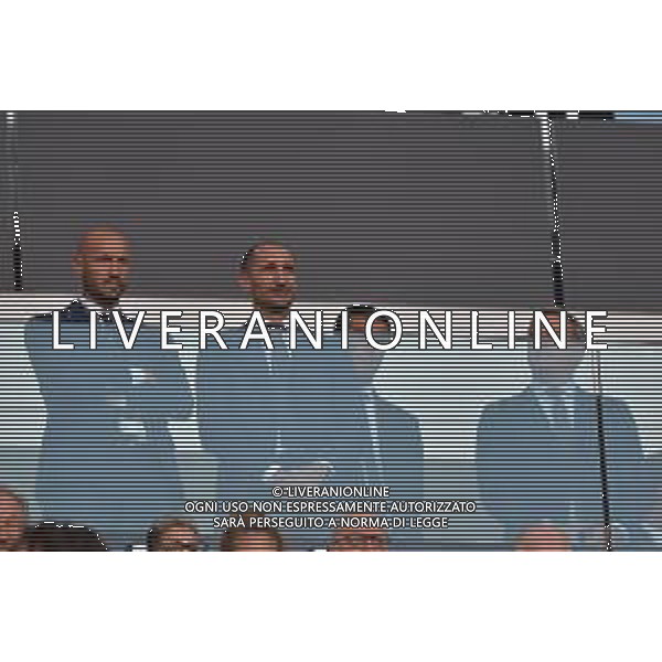 Torino 13.08.2025 Allianz Stadium @Manuela Viganti /Ag. Aldo Liverani sas 13.08.2025 Juventus vs Juventus Next Gen Amichevole Pre Campionato 2025/2026 Nella foto: giorgio chiellini director of football strategy,claudio chiellini, francois modesto direttore tecnico juventus e damien comolli direttore generale ©Viganti - AGENZIA ALDO LIVERANI SAS