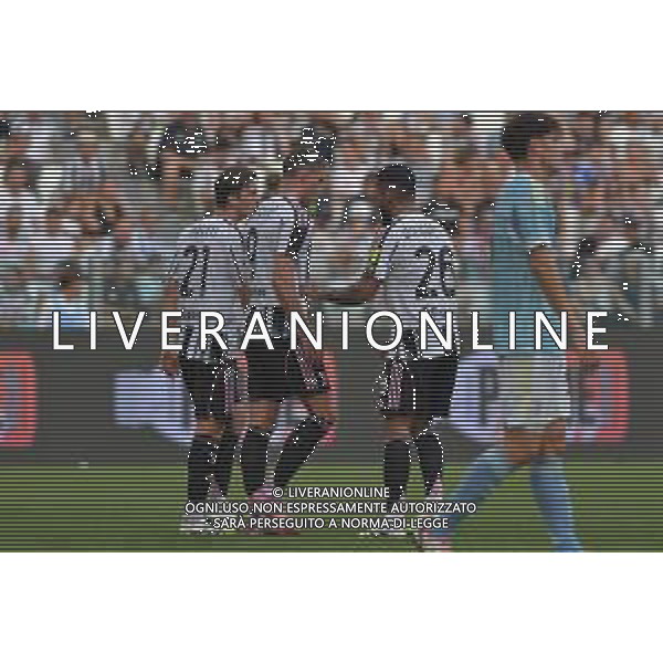 Torino 13.08.2025 Allianz Stadium @Manuela Viganti /Ag. Aldo Liverani sas 13.08.2025 Juventus vs Juventus Next Gen Amichevole Pre Campionato 2025/2026 Nella foto: esultanza juventus dopo il gol di dusan vlahovic ©Viganti - AGENZIA ALDO LIVERANI SAS