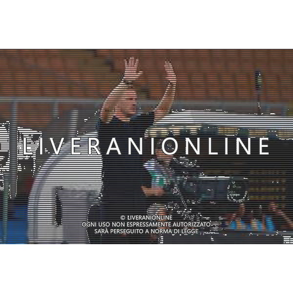 TVEM August 15, 2025 Lecce, Italy - US Lecce vs SS Juve Stabia - Coppa Italia round of 32 match 2025/26 - Via Del Mare Stadium. In the pic: coach Ignazio Abate of Juve Stabia ©TVEM Emmanuele Mastrodonato - AGENZIA ALDO LIVERANI SAS