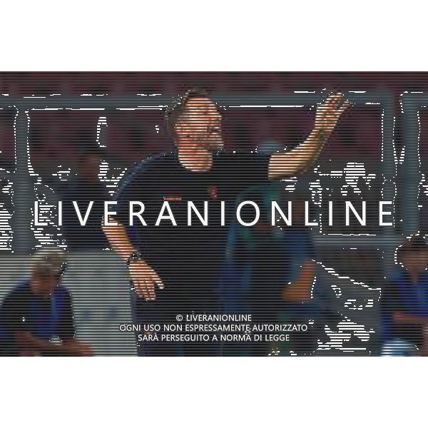 TVEM August 15, 2025 Lecce, Italy - US Lecce vs SS Juve Stabia - Coppa Italia round of 32 match 2025/26 - Via Del Mare Stadium. In the pic: coach Eusebio Di Francesco of US Lecce ©TVEM Emmanuele Mastrodonato - AGENZIA ALDO LIVERANI SAS
